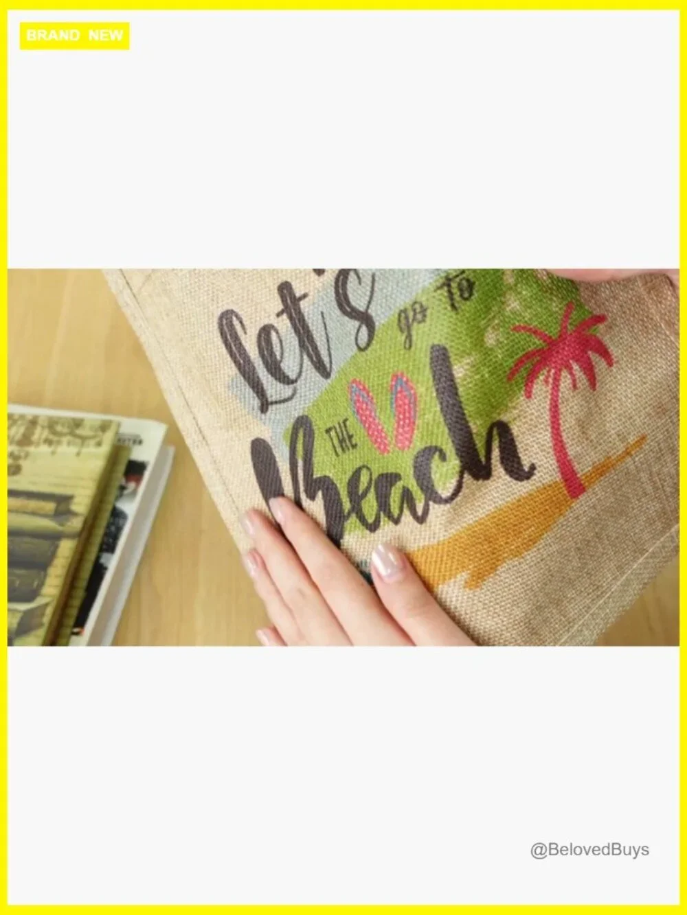 12-Pack Burlap Tote Bags with Handles Reusable Waterproof Jute Straw Grocery
